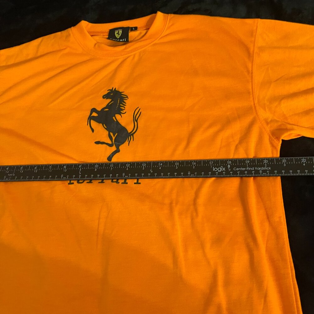 Ferrari Orange Prancing Horse Graphic Tee Size L - Picture 5 of 8